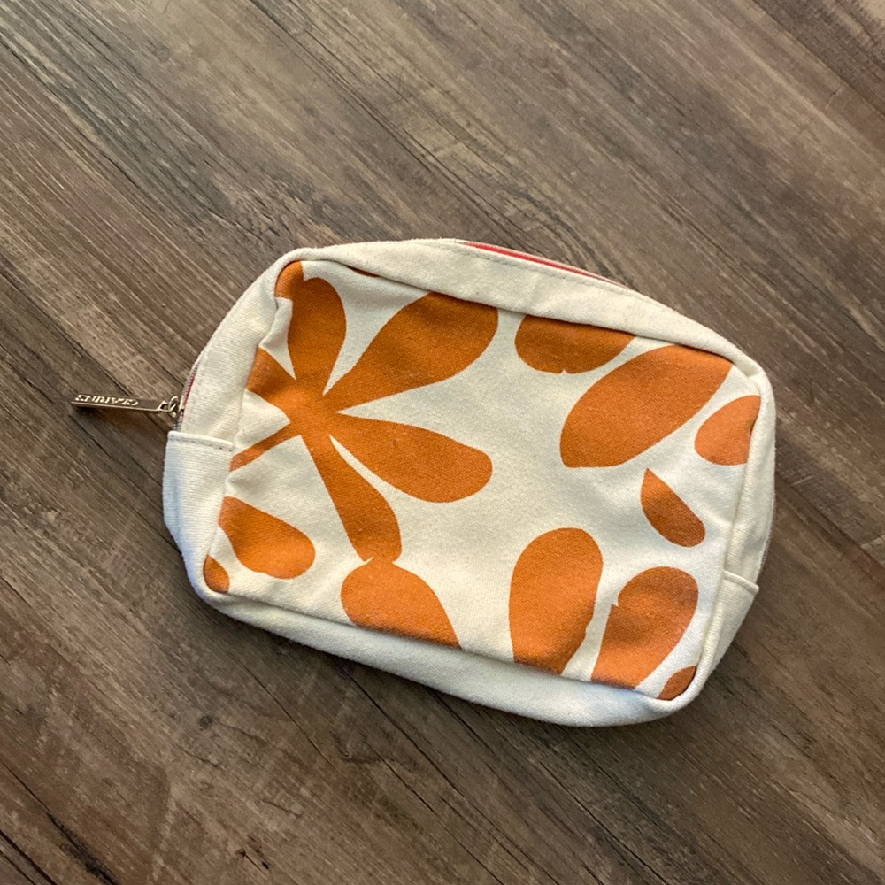 Clarins canvas Makeup Bag new never used